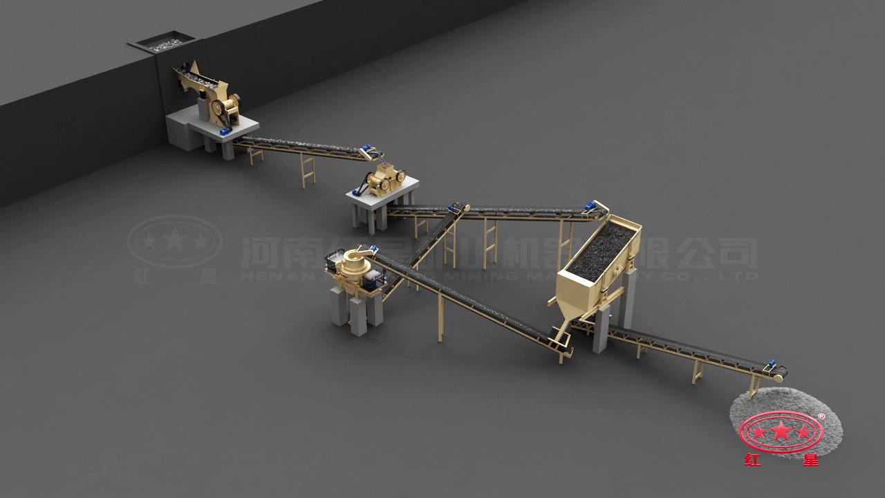 先粗、中細碎后再制砂