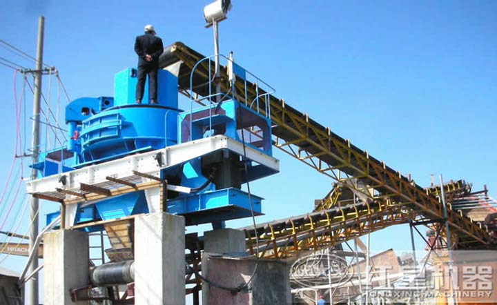 用戶制砂現(xiàn)場，點擊咨詢獲得生產(chǎn)線配置及報價